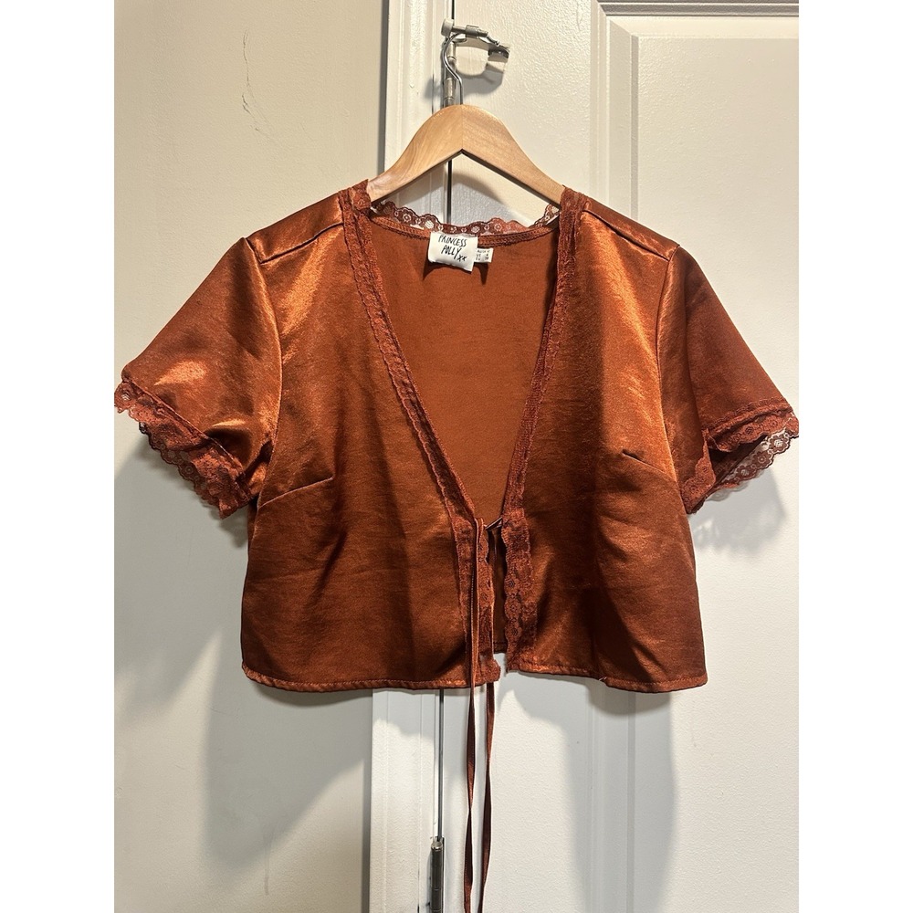 Princess Polly Brown Top Size 6